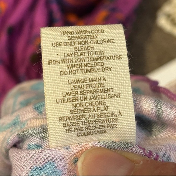 NWOT Free People Mixed Print V Neck Sleeveless Waist Tie Mini Dress - Picture 9 of 11